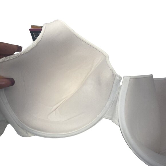 Bali White Lace Desire Underwire Bra 42DD Full Coverage Shaping Foam Style 6542 - Picture 11 of 12